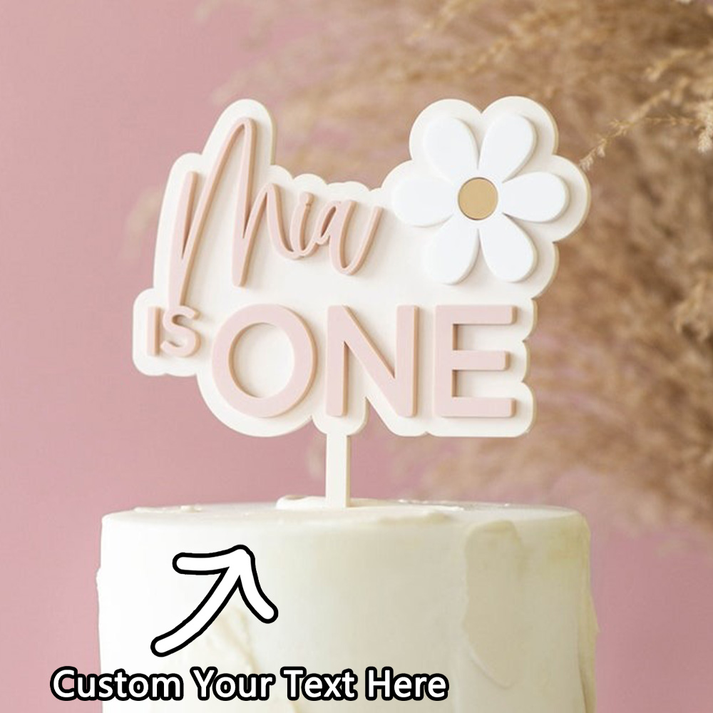 Personalized Engraved Gift - 1PC op maat gemaakte PMMA taarttopper