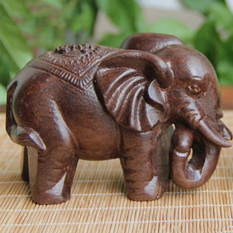 Luxury Lifestyle Items - Luxe Olifant Beeldje Houten Ornamenten Ambachten