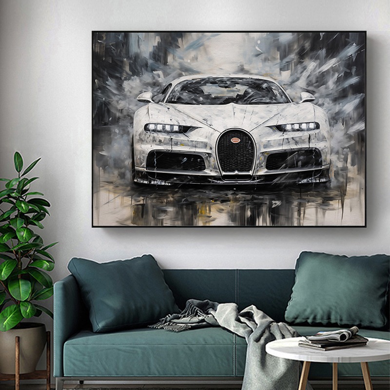Vintage olieverfschilderij sti - Luxury Lifestyle Cars recensie en prijs