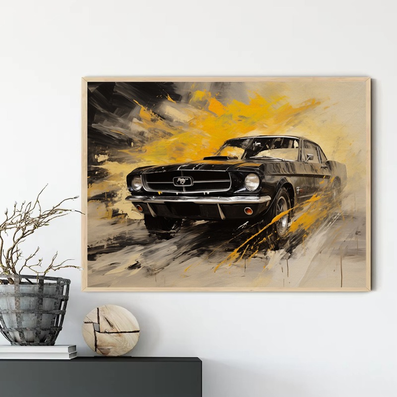 Vintage olieverfschilderij sti - Luxury Lifestyle Cars recensie en prijs